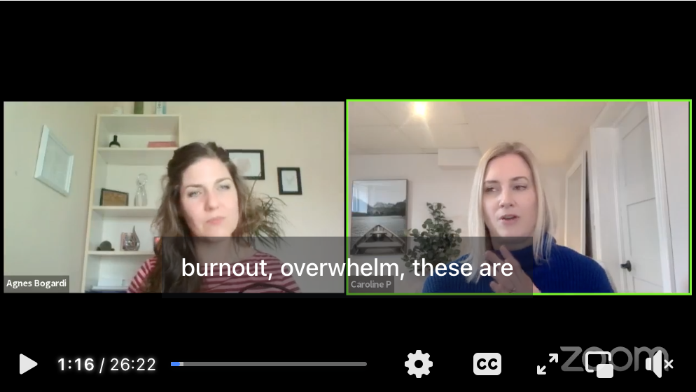 Burnout and overwhelm. Shedding the shoulds in business. 